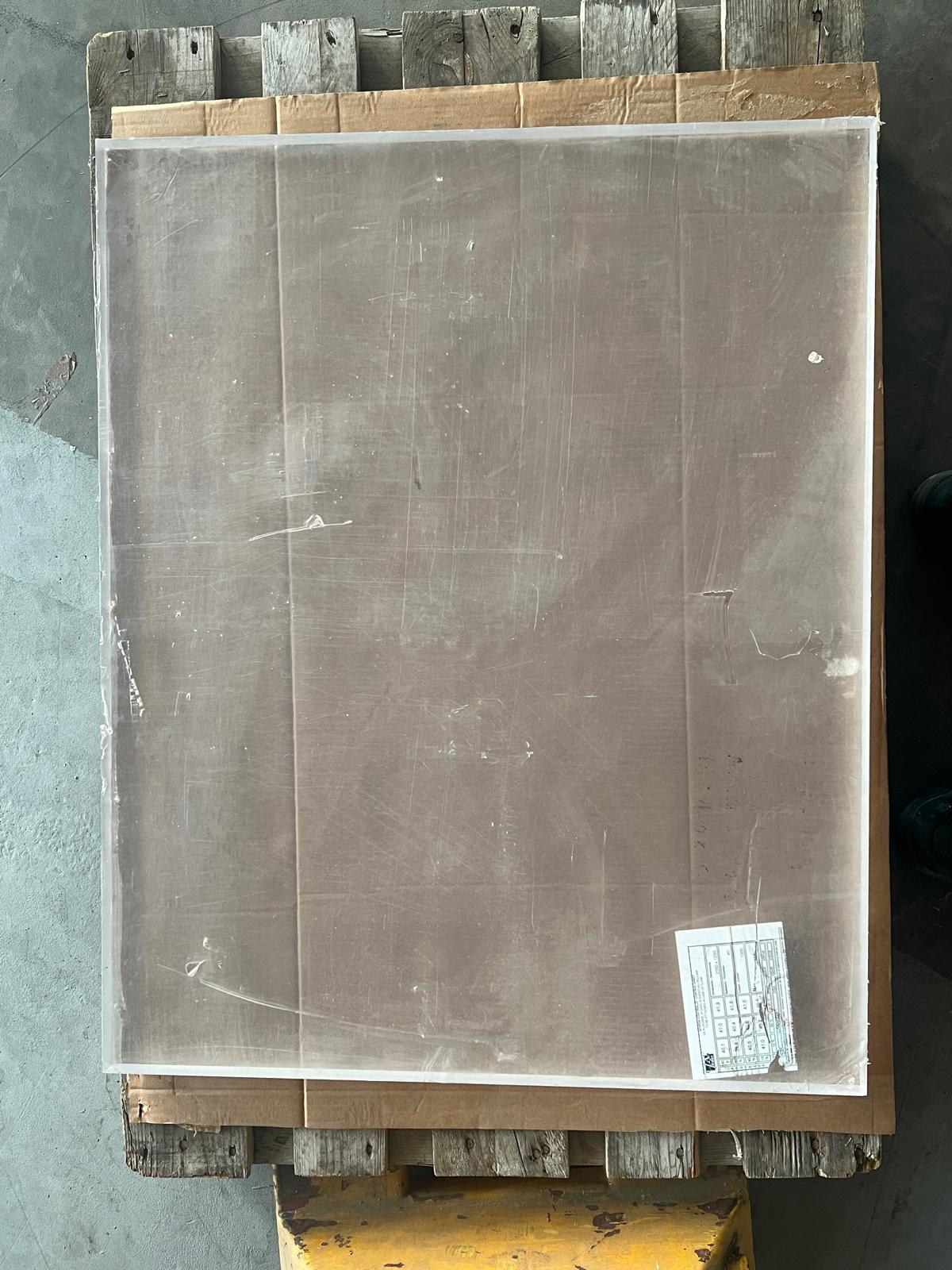 040 mm | Acrylglasblockrest 760 x 935 x 40 mm, GS, farblos, Blockrest