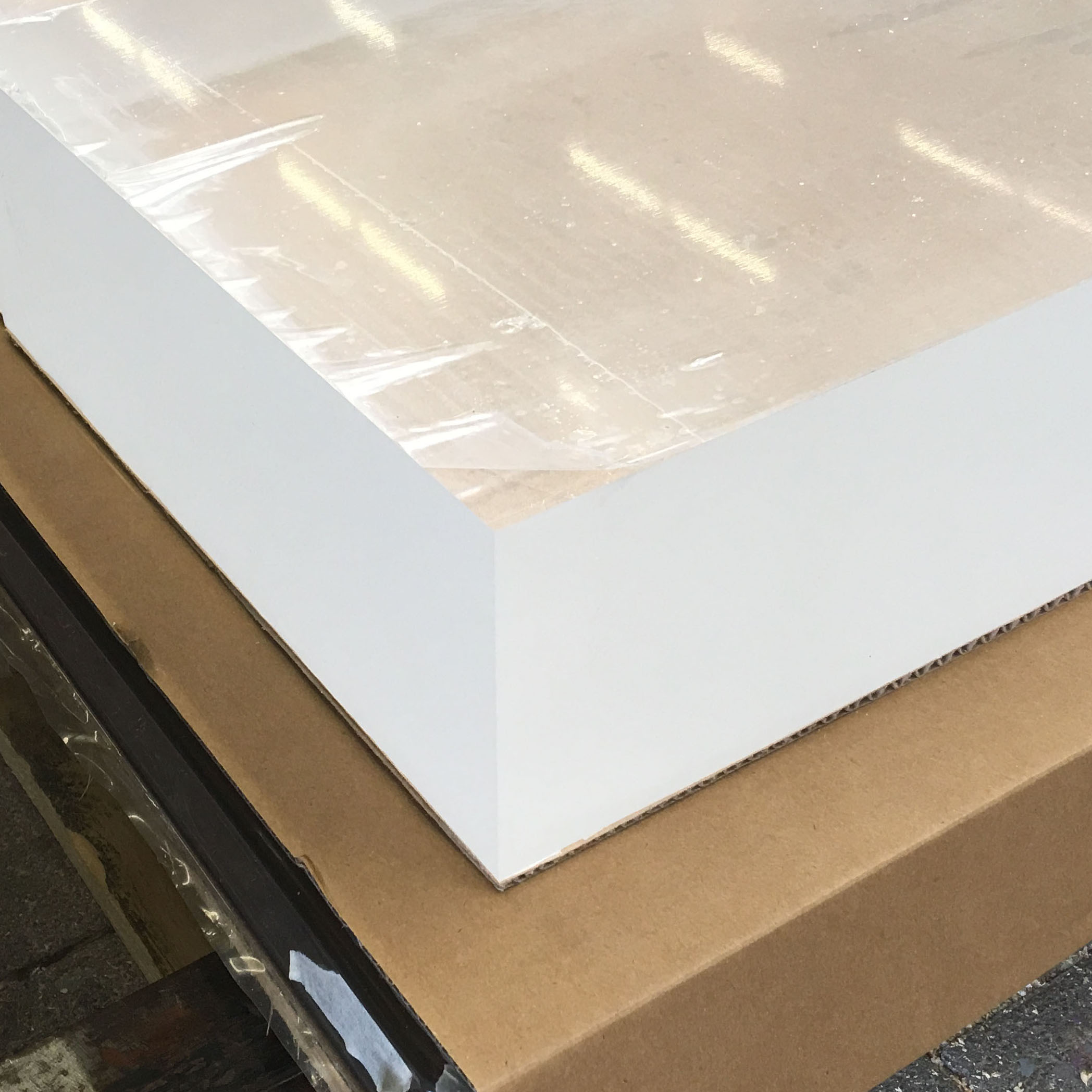 Acrylglasblock-PMMA-GS-farblos Acrylglasblock t = 50 mm, farblos PMMA