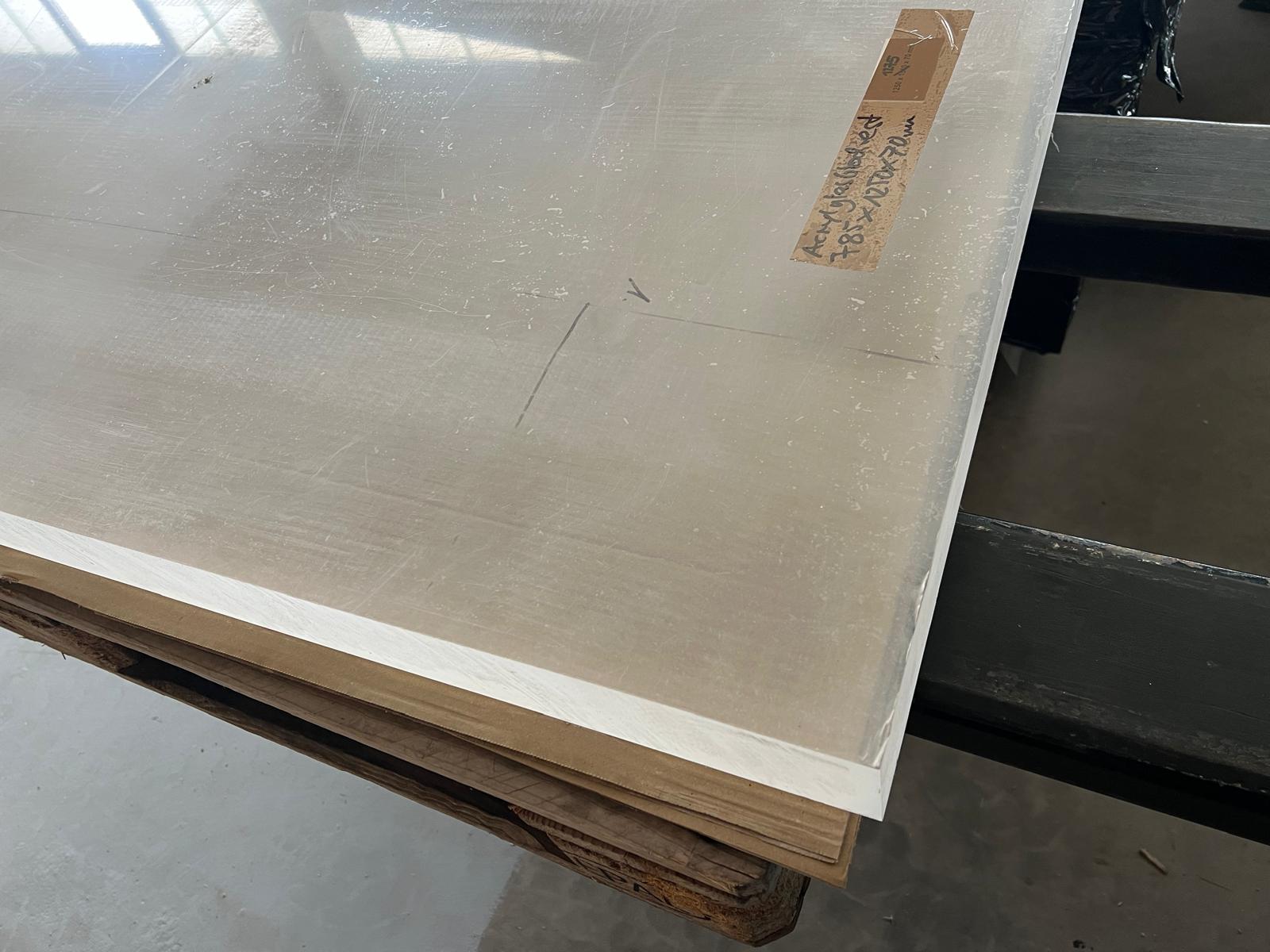 070 mm | Acrylglasblockrest 785 x 1250 x 70 mm, GS farblos, Plazit®