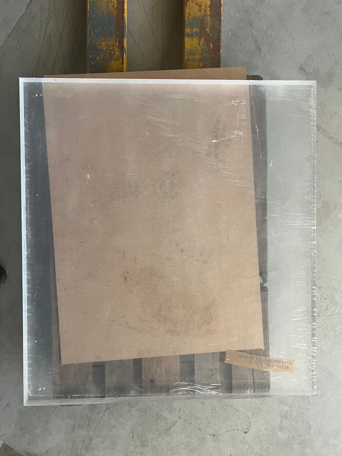 060 mm | Acrylglasblockrest 1020 x 1115 x 60 mm, GS farblos, Plazit®