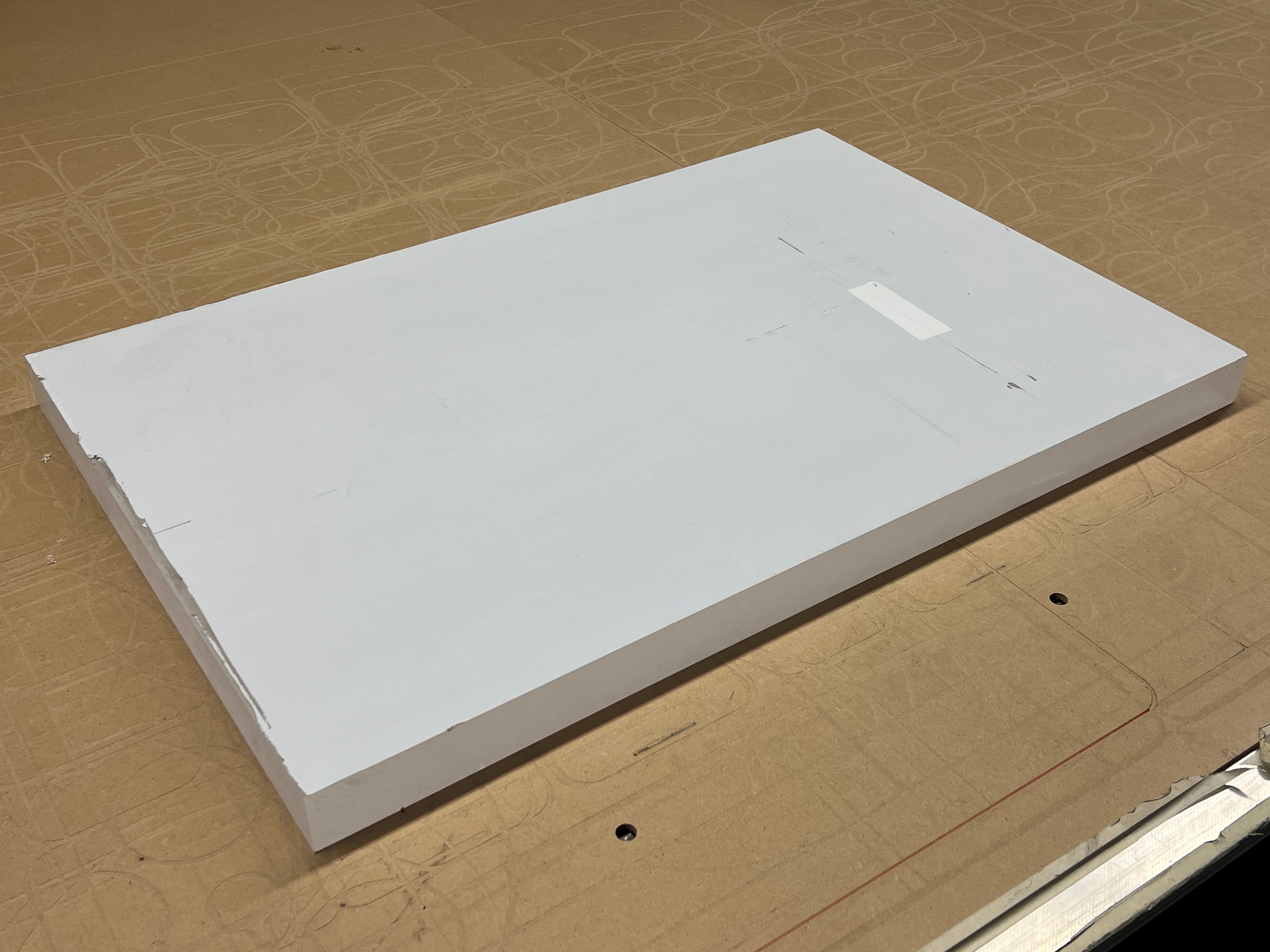 Acrylglasblock, 581 x 867 x 50 mm, GS, farblos, Blockrest