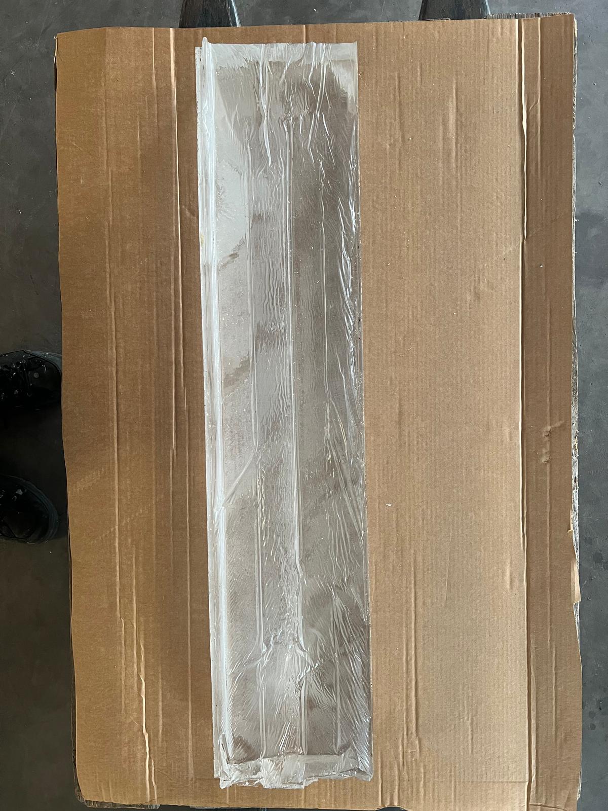 065 mm | Acrylglasblockrest 210 x 960 x 65 mm, GS, farblos, Blockrest