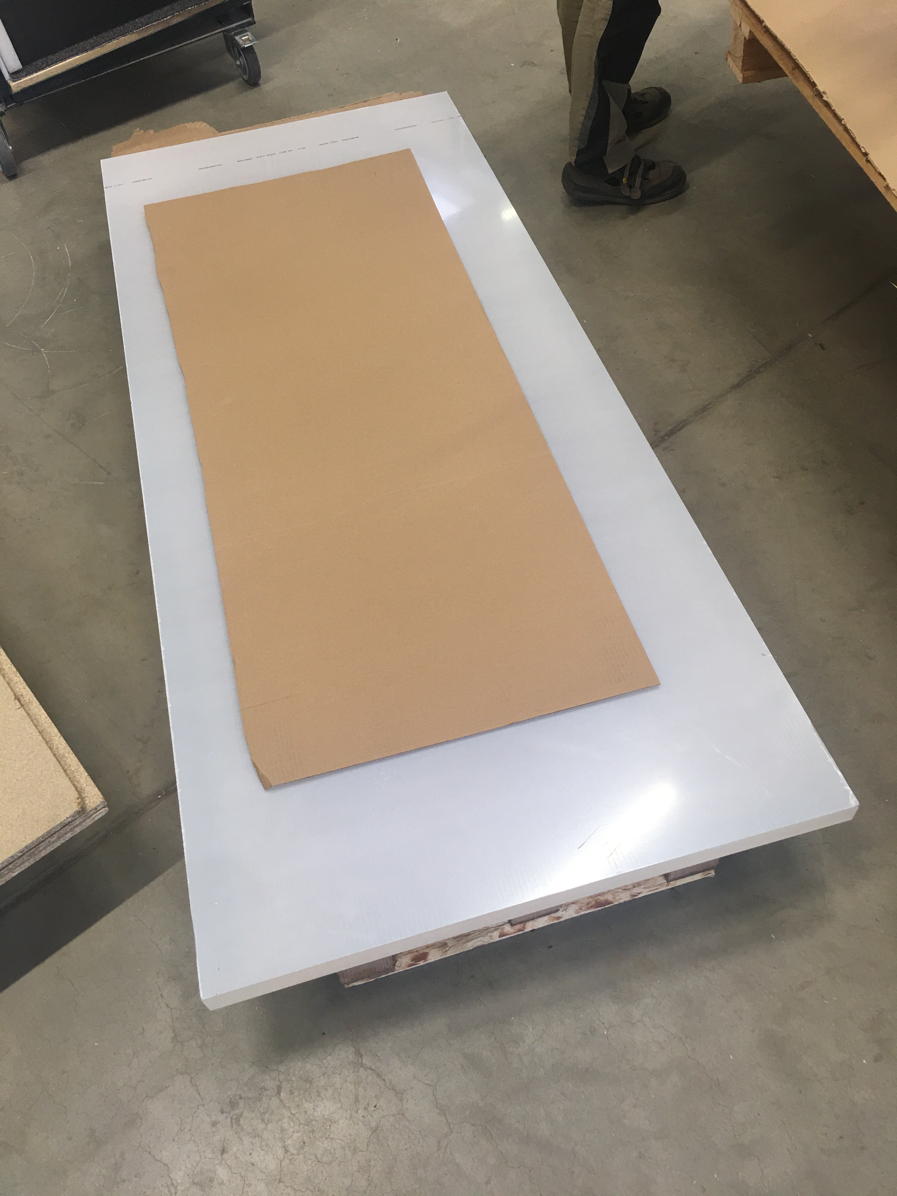 Acrylglas 1510 x 810 x 30 mm, Acrylglasblockrest, GS, farblos, Irpen, Standardqualität