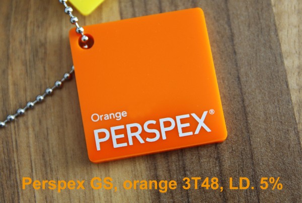 Acrylglas Perspex GS orange 3T48 1000 x 2030 x 3 mm
