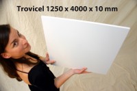 TROVICEL® 1250 x 4000 x 10 mm PVC-Integralschaumplatte
