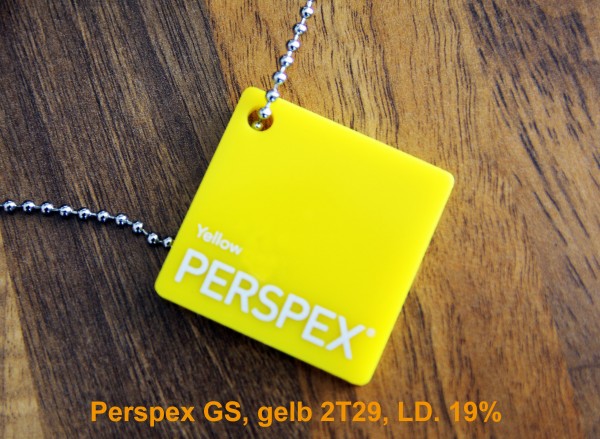 Acrylglas Perspex GS gelb 2T29 1000 x 2030 x 3 mm